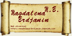 Magdalena Brđanin vizit kartica